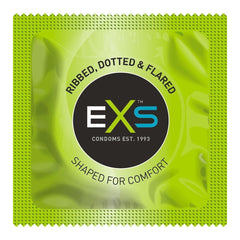 EXS Comfy Fit Ribbed and Dotted Condoms 12 Pack