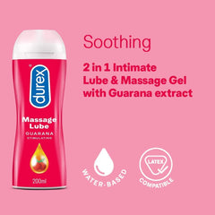 Durex Massage Lube Guarana Stimulating 200ml